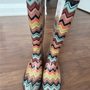 Missoni for Target Multicolor Chevron Rain Boots